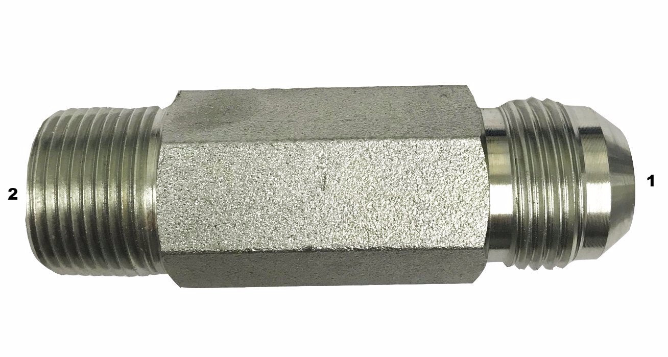 2404-L  |  Male JIC to Male Pipe Adapter - Long