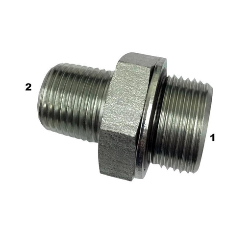 3825  |  Male BSPP to Male Pipe Adapter
