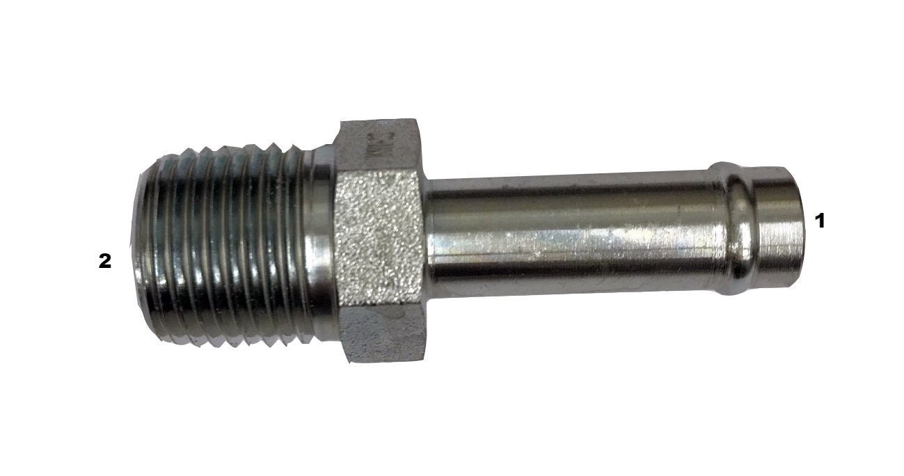 4404  |  Beaded Hose Stem to Male Pipe