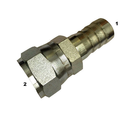 4445  |  Hose Barb to Female JIC Swivel Adapter