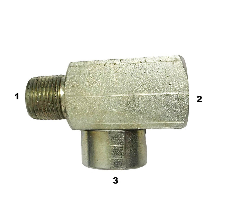 5602  |  Run Pipe Tee Adapter Male Pipe to Female Pipe to Female Pipe