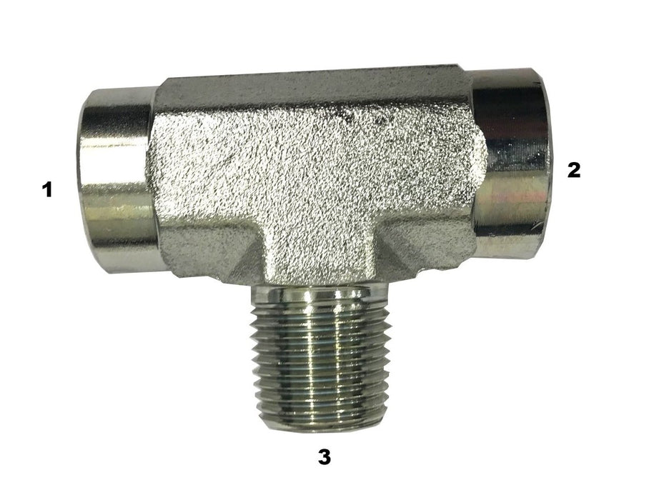 5604  |  Branch Pipe Tee Adapter Female Pipe to Female Pipe to Male Pipe