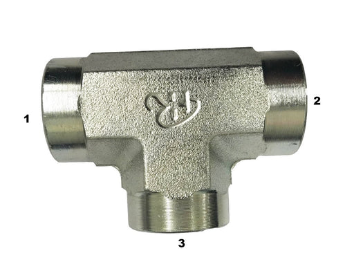 5605  |  Pipe Tee Adapter Female Pipe to Female Pipe to Female Pipe