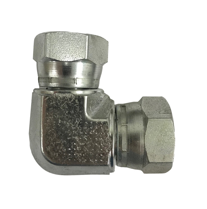 6511  |  Female JIC Swivel to Female JIC Swivel 90 Degree Union Adapter