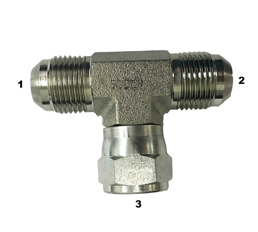 6600  |  Male JIC to Female JIC Swivel Branch Tee