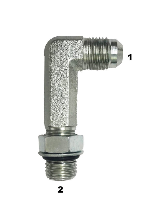 6801-LL  |  Male JIC to Male O-Ring Extra Long 90 Degree Elbow