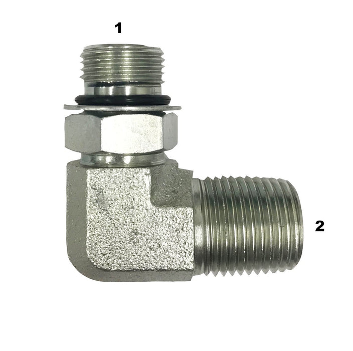 6806  |  Male O-Ring to Male Pipe 90 Degree Elbow