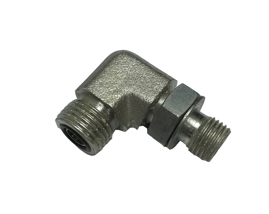 FF3801  |  Male O-Ring Face Seal to Male British Pipe Parallel 90 Degree Elbow